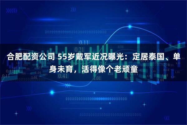合肥配资公司 55岁戴军近况曝光：定居泰国、单身未育，活得像个老顽童